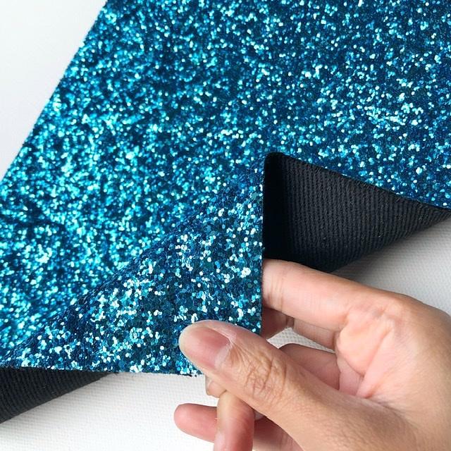 Navy blue chunky glitter fabric A4 – Rainbow craft supplies