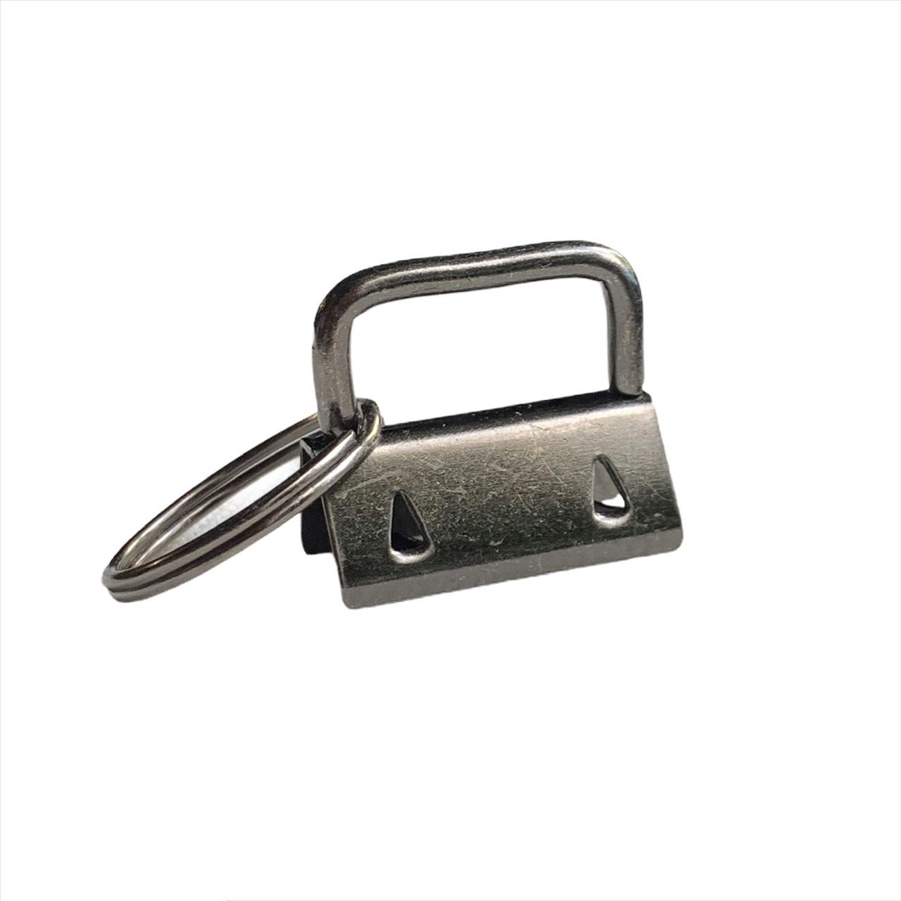 Nickel Plated Ribbon End Clip Bag Strap Tail Clip Silver Key Fob Hardware  25mm - China Key Fob Hardware and 32mm Key Fob Hardware price